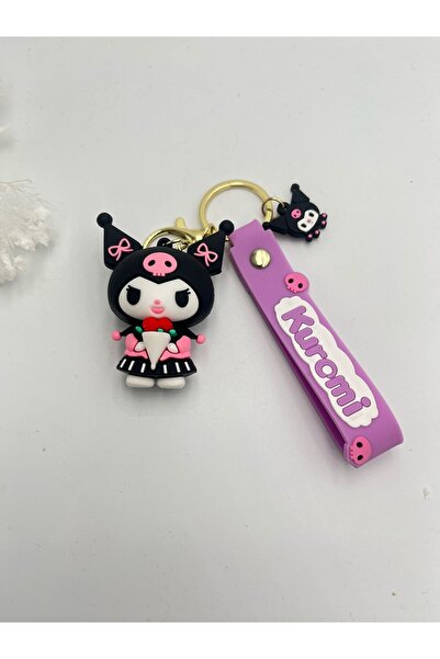 MyladyAccessoriess Breloc cu figură Kuroomi cu detalii roz