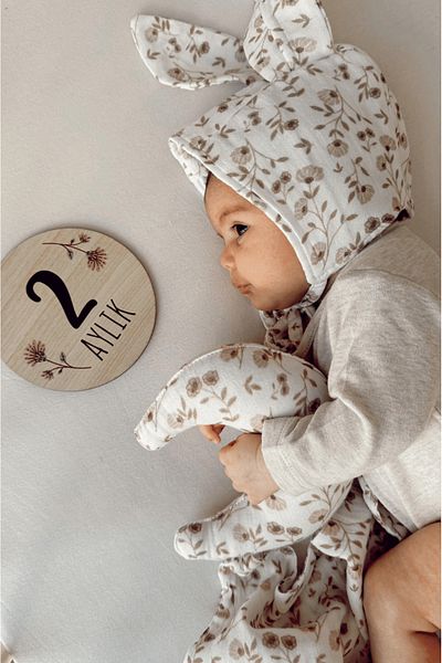 BABYBEK Flower Garden Muslin Hat