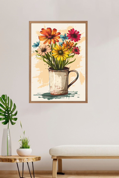 Dekorsiahome Διακοσμητικό Πίνακα Μονοκόμματο Ξύλινο Πλαίσιο Tk0015