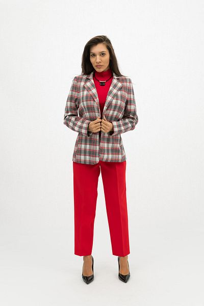 Gorgeaux Elegant 3 Piece Red Diana Suit - 3XL(46)