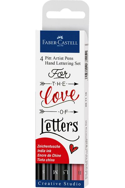 Faber Castell Pitt Artist Pen Calligraphy Set 4 Pcs Faber-Castell