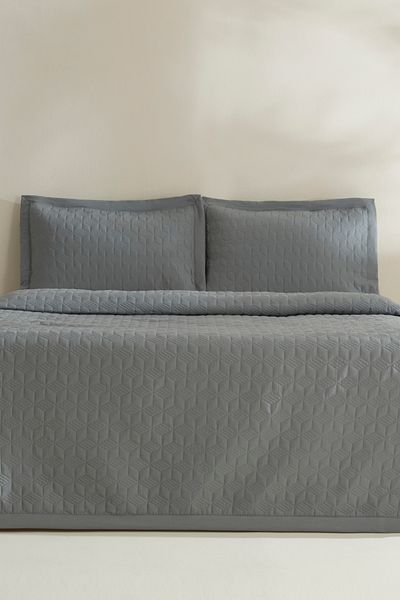 Karaca Home Anthracite Two Person Yak One Bedspread