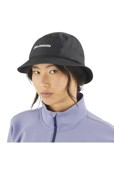 Salomon Shkout Bucket Hat U للجنسين قبعة سوداء للجنسين LC2478900