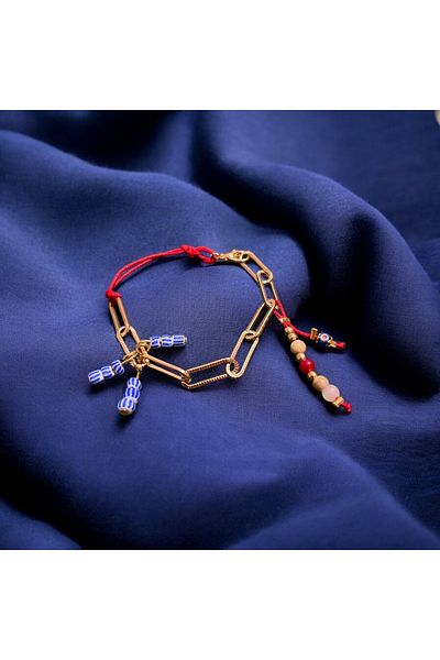 not cool. Anklet • the Red One - Anklet with 1 Charm Stainless Steel Chain