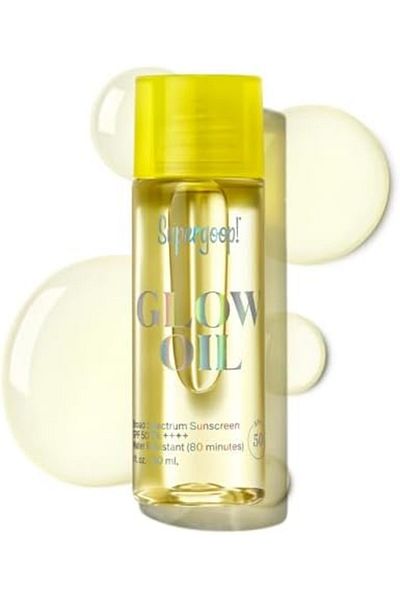 SUPERGOOP! Supergoop! Glow Oil SPF 50, 1 fl oz - Hydrating, Reef-Safe Vitamin E Body Oil with Broad Spectrum Su