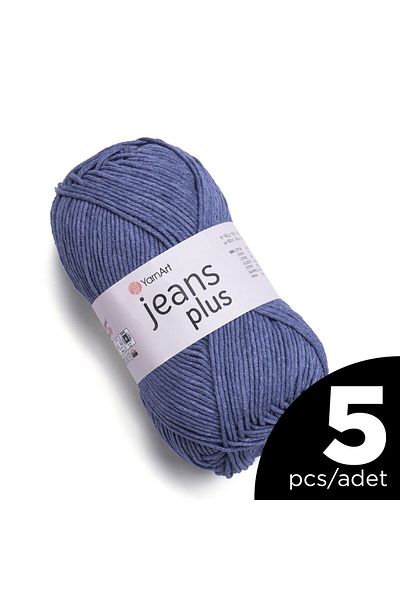 Yarnart Μέγεθος 68 JEANS PLUS ΝΗΜΑΤΑ ΠΛΕΚΤΟΣ, Σετ 5 ΤΕΜ
