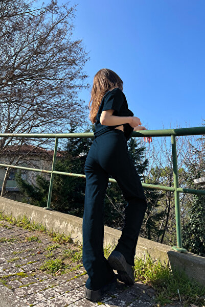 CMZ COLLECTİON Комплект с къси ръкави от османски плат Летен свободен крой Тъ...