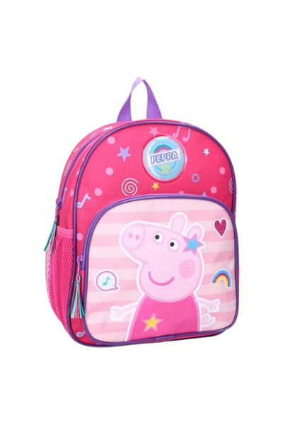 Peppa Pig Ghiozdan Peppa music and dance, dimensiuni 29x23x8 cm, multicolor