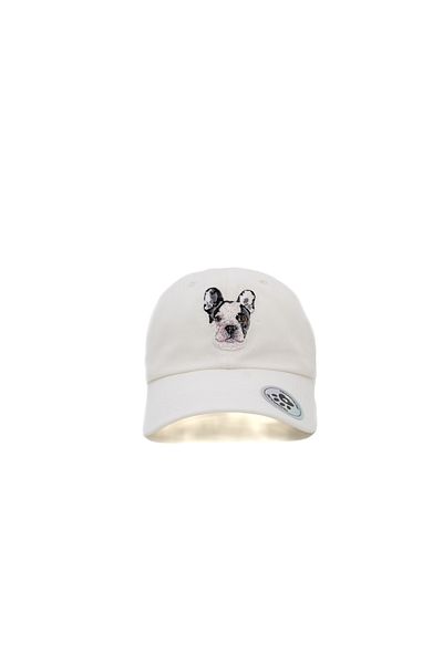 Trampoline French Bulldog Dog Embroidered Hat - Animal Figured Hat