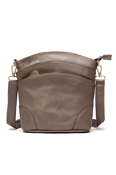 delis Geanta Dama Missa Gt1047, Piele Naturala, Dark Taupe