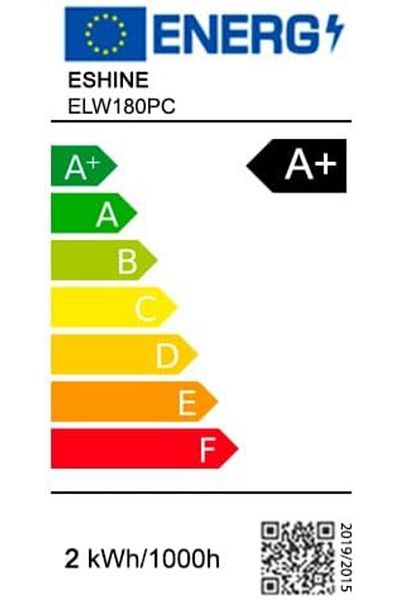 Eshine Self-adhesive Led Strip And Cable Set, Aluminum/pvc, White, 180 X 28.6 X 9.6 Mm