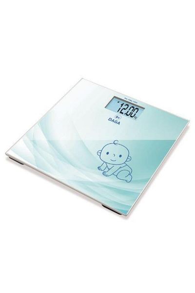 daga Body Scale Daga BT - 200, TARE Function, 30 x 30 cm, XXL Display, Slim Design (Blue)