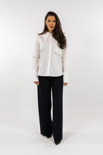 Gorgeaux Office Suit White Shirt and Black Pants - 3XL(46)