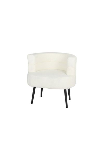Gerenic Elegantly designed boucle fabric chair - modern beige decorative chair