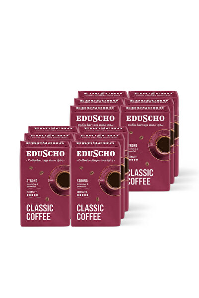 Eduscho Eduscho Classic Coffee Strong, 12 x 250 g Öğütülmüş Filtre Kahve
