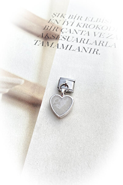 roshel Gümüş Renk Kararmaz İtalyan Bileklik Mineli Charm 27 Farklı Model