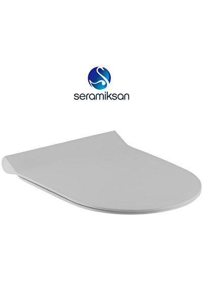 Seramiksan Terra Duvara Sıfır Klozet Takım A011001h, Terra Duroplast Yavaş Kapak