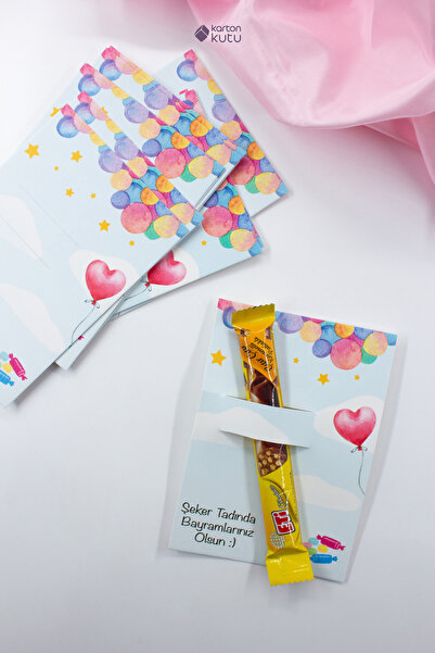 carton box Bayram Temalı Ramazan,Bayramı Harçlık Kartları, Tebrik Kartları, Hediye Kartı - 12 Adet