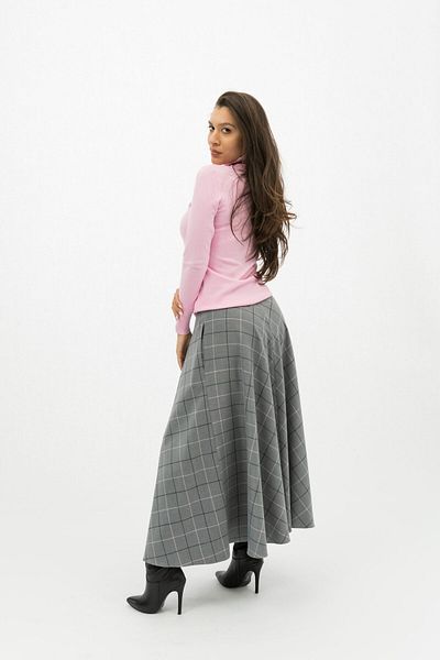 Gorgeaux Grey Skirt and Pink Blouse Set Lavinia - 3XL(46)