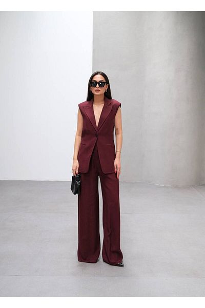 CONCEPTbyOkanGüler Kupra Pantalon Vest Set - S