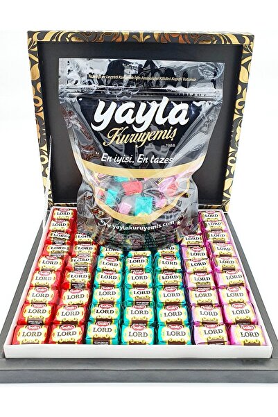 yayla kuruyemiş LORD ÇİKOLATA 1000 GR HEDİYE KUTULU