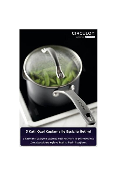 Circulon CİRCULON CAM KAPAKLI SOS TENCERESİ 16CM
