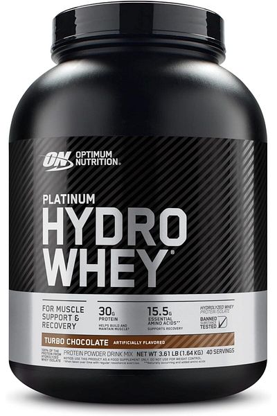 Optimum Nutrition (ON) Platinum Hydrowhey Protein Powder, Turbo Chocolate, 3.61 Lbs, 40 Servings