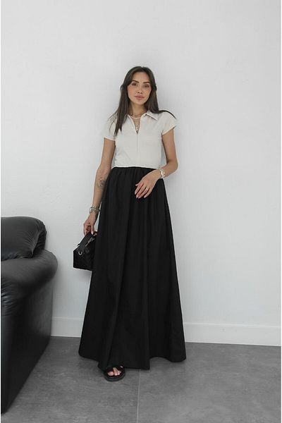 Havoş Μαύρο φόρεμα Scotland Polo Neck