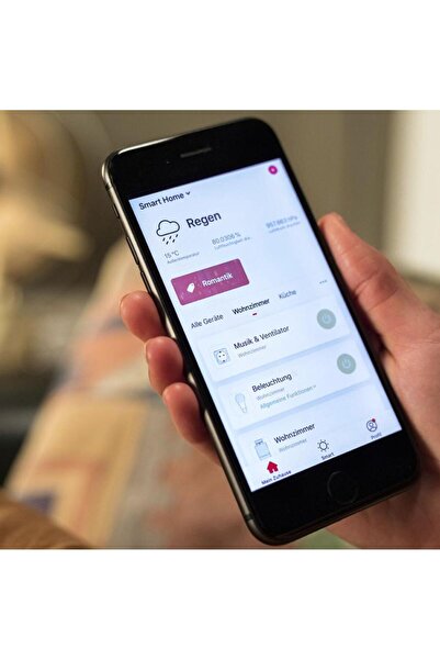 Hama Hama 176584 Smart LED Bulb, Voice/App Control, E27, 10W, Class G (White)