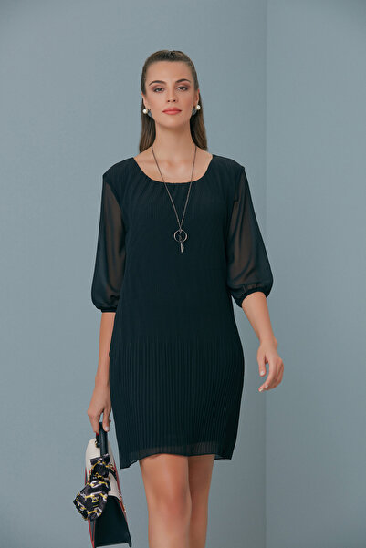 Shahiqa Piliseli Şifon Elbise