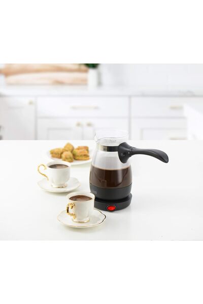 JANO Electric Coffee Maker with Glass Pot, 400 ml, 600W, Black (Model JN03401)