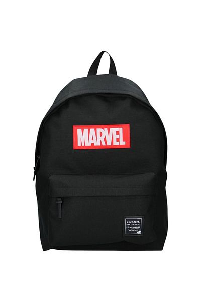 Disney Ghiozdan Disney Fashion Avengers Devoted To Protect, 14x30x43 cm, Negru