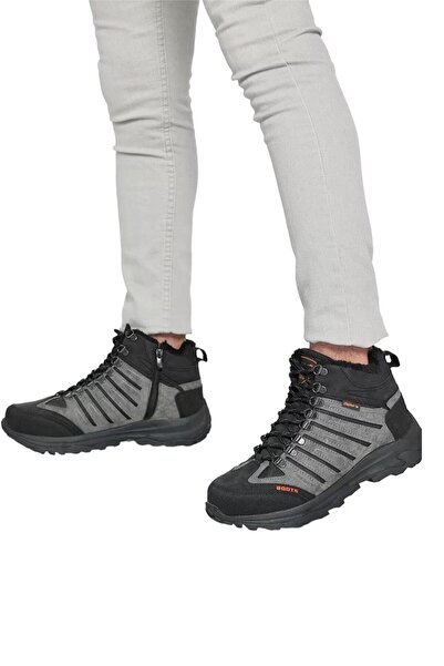 Liger Unisex Kürklü Outdoor Bot FÜME