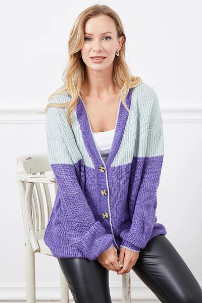 ALPACO V-Neck Knitwear Cardigan