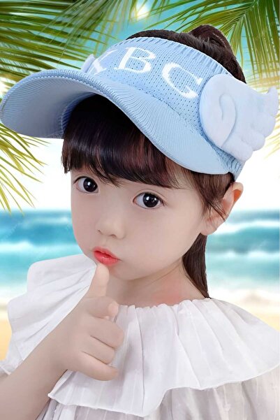 Mood Agenda Pălărie de vară pentru fete cu aripi și elastic la spate 2 - 8 ani