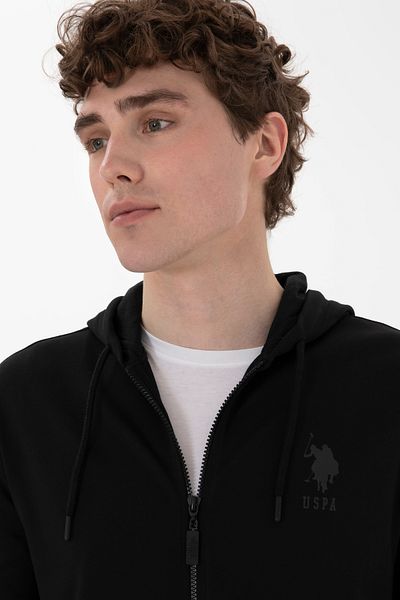 U.S. Polo Assn. Men's Black Knitted Cardigan 50304082 -Vr046