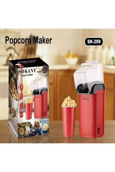 SOKANY 1200W Electric Hot Air Popcorn Maker, On/Off Switch, Easy To Use and Clean