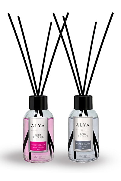 ALYA Bambu Çubuklu Oda Kokusu Wave Marine ve Sweet Splash 100 ml x 2 Adet