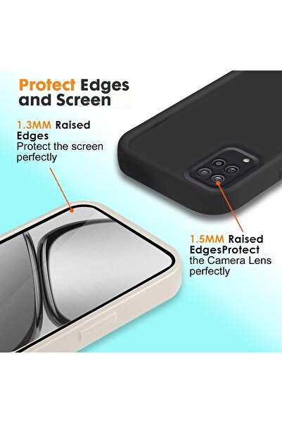 Fibaks Samsung Galaxy A12/M12 Compatible Case Soft Textured Shock Absorbing Burgundy Silicone Cover with Camera Protection