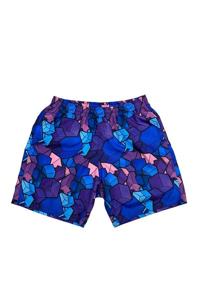 Masimar Men's Printed Three Pocket Quick Dry Swimwear Sea Shorts