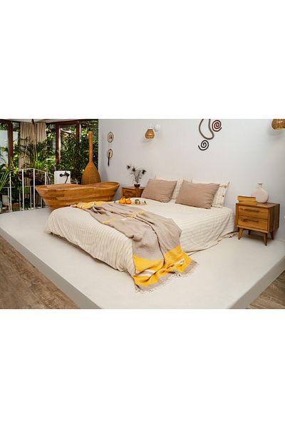 Rikka Home 100% Cotton Double Muslin Summer Blanket 210X225 Soft, Lightweight, Breathable, Double Sided