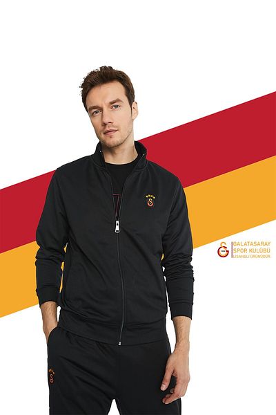 Galatasaray Set de trening negru cu licență originală