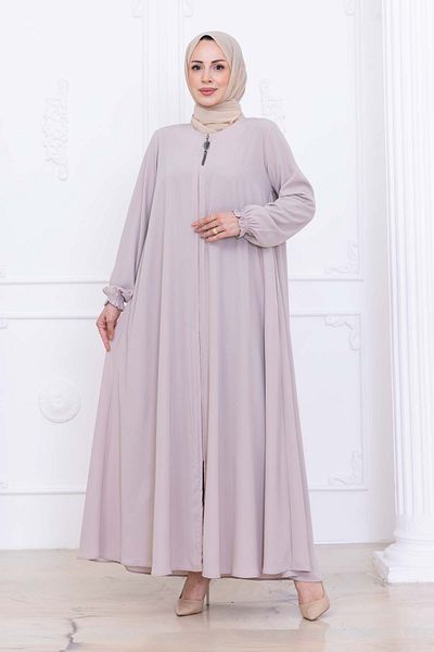 OKTAYUSTA COLLECTİON Medina Ipeksi - Mevlana Ferace, Μπεζ Χρώμα