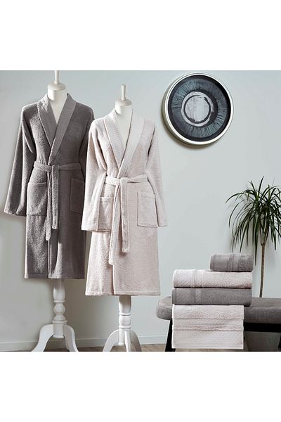 Taç Οικογενειακό Σετ Pure Cotton - Γκρι Ανθρακί