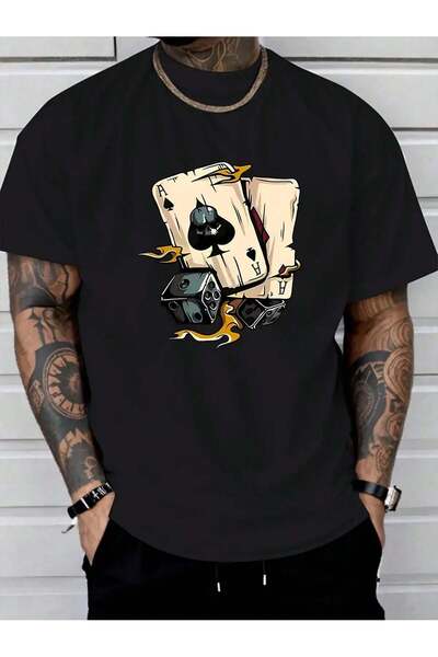 PENTHİLUS Ανδρικό καλοκαιρινό μπλουζάκι με κοντό μανίκι με στρογγυλή λαιμόκοψ...