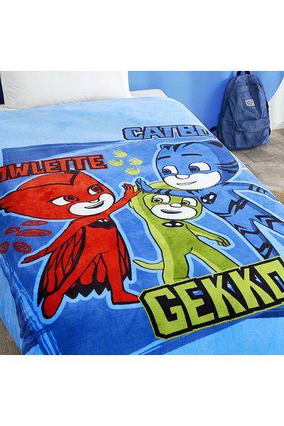 Taç Pătură unică cu licență Pj Masks Heroes 2