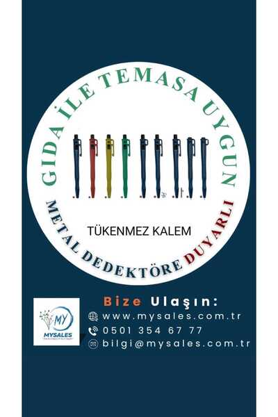 MYSALES Metal Dedektör Duyarlı Tükenmez Kalem (4 Adet)