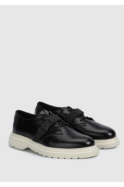 Provoq Men's Black Leather Shoes