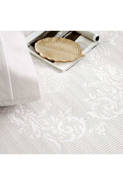 Taç Emily Double Pique Set - Crown Jacquard, Cream