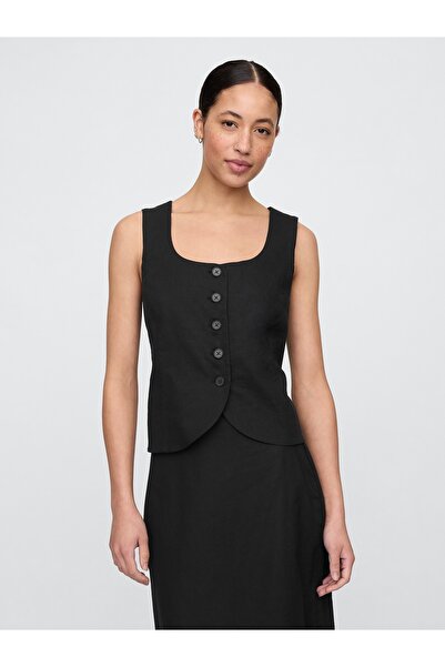 GAP Kadın Siyah Askılı Bluz